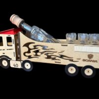 Geschenk für Trucker zum 40. Geburtstag Flasche Scania Truck