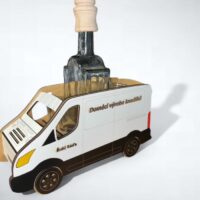 Geschenk für Lieferwagenfahrer mit Flasche