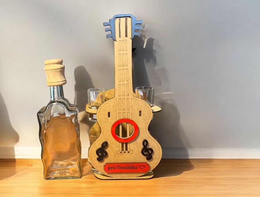 Geschenk für Gitarristen Flasche