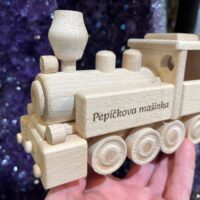 Holzgeschenke Lokomotive für Eisenbahnfans