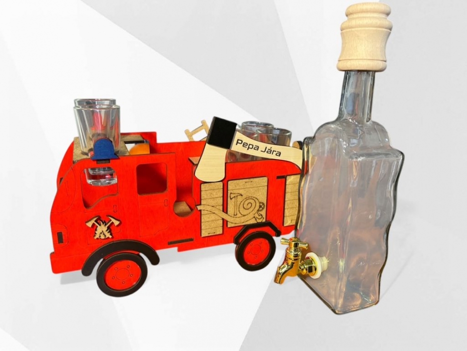 Feuerwehrgeschenke mit Flasche