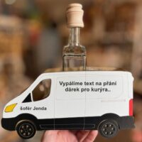 Originelles Geschenk für Kurierfahrer Lieferwagen Flasche