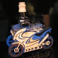 Geschenke für Motorradfahrer blaue Sportflasche