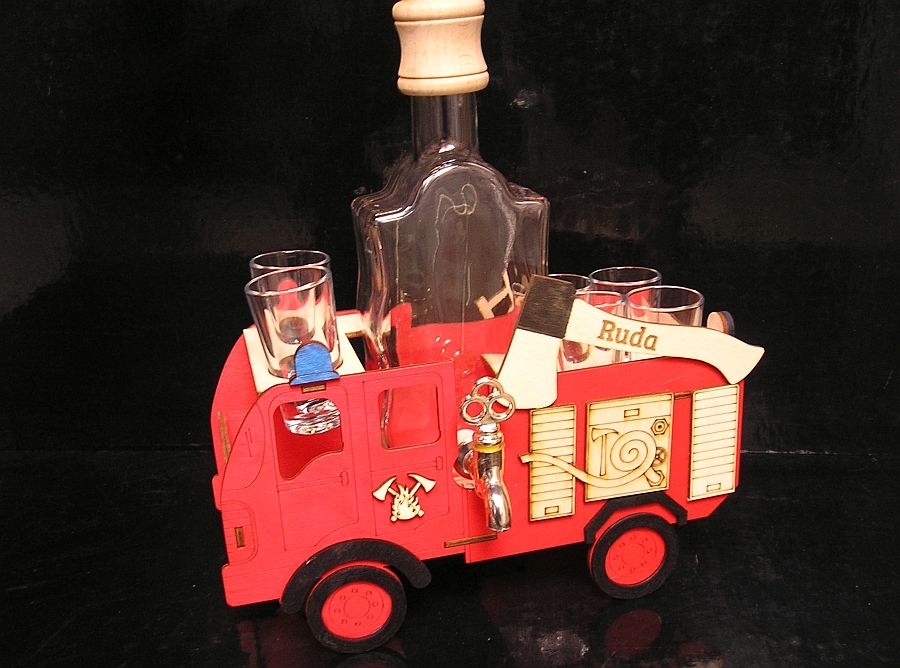 Geschenkflasche für Feuerwehrleute