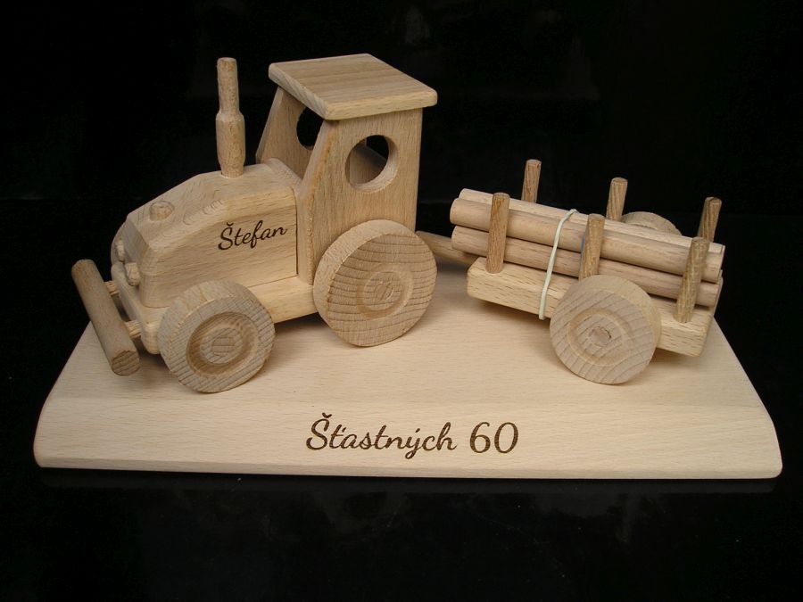 Geschenk für Traktoristen, Traktormodell mit Widmung zum Geburtstag