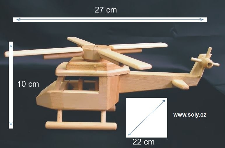 Holz-Hubschrauber Modell Spielzeug