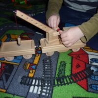 Kinderspielzeug Holzdraisine