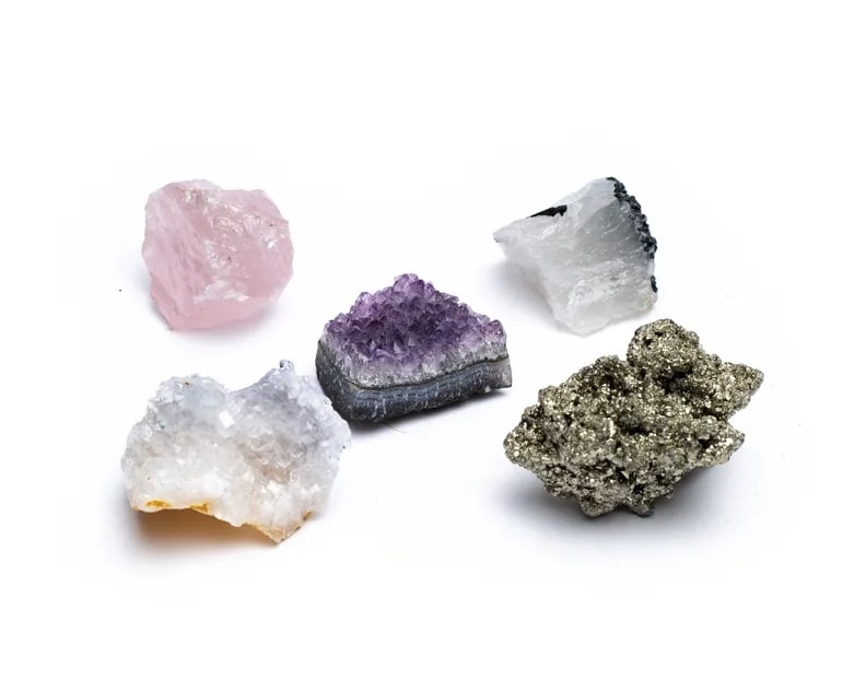 Geschenkbox mit 5 Mineralsteinen