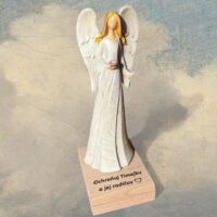 Schutzengel-Statue mit Namenspersonalisierung als Geschenk für eine Frau