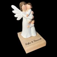 Engel Figur Mutter und Kind als personalisierte Erinnerung
