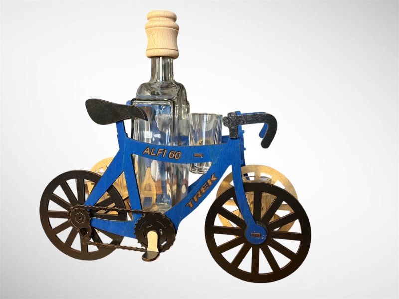 Fahrrad Geschenk mit Gläsern