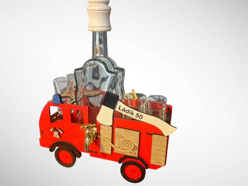Feuerwehr Geschenk Flasche