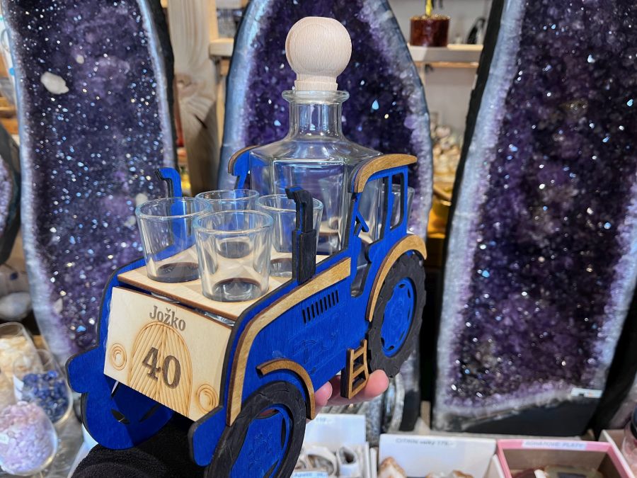 Flaschengeschenk für Traktorfahrer