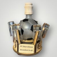 Stilvolles Geschenk für Fußballfans Flasche Fußballball