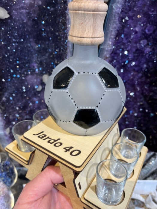 Fußball Geschenk zum 40. Geburtstag Fußball Ball Flasche
