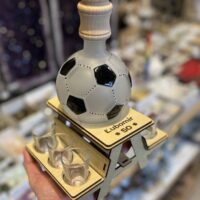 Fußballbank mit Flasche zum 50. Geburtstag
