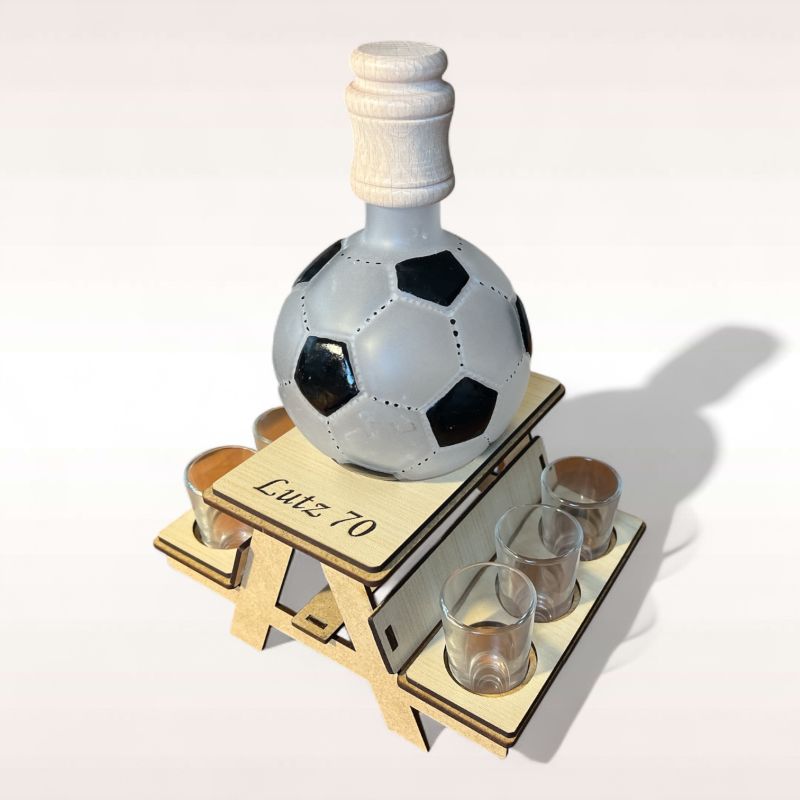 Fußball Geschenke mit Flasche
