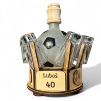 Witziges Fußballgeschenk zum 40. Flasche