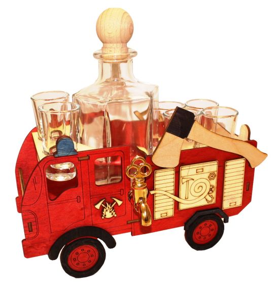 Geschenke Flaschen für Alkohol Feuerwehrmann, Feuerwehrmann