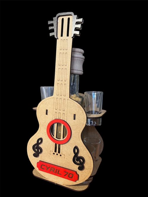 Gitarre Musiker Geschenk Flasche