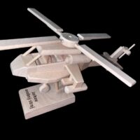 Militärhubschrauber Holzgeschenk