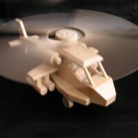 Militärhubschrauber Holzspielzeug