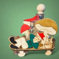 Flasche für Pilzsammler zum Geburtstag