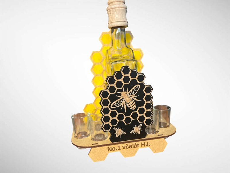 Imker Geschenk Flasche