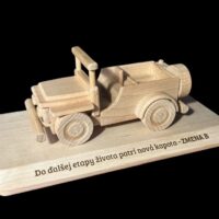 Militär-Jeep Veteran Holzmodell Spielzeug
