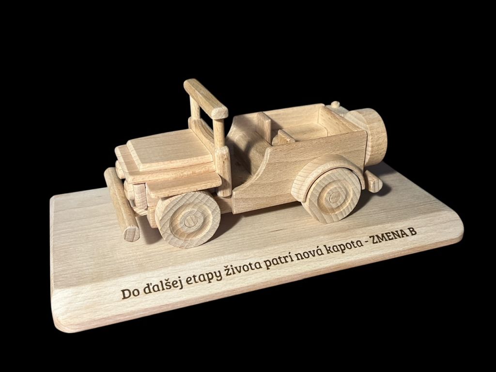 Militär-Jeep Veteran Holzmodell Spielzeug