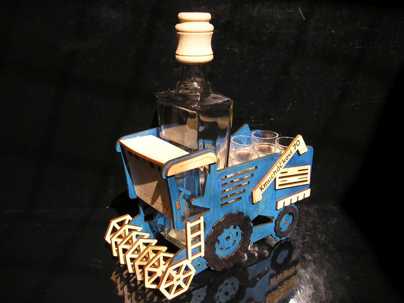 Mähdrescher-Flasche zum Geburtstag