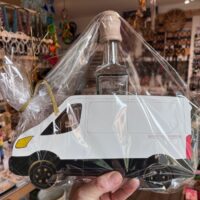Geschenk für Paketfahrer Lieferwagen mit Flasche