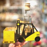 Geschenk mit Gabelstapler-Motiv für Logistiker und Lagerfahrer
