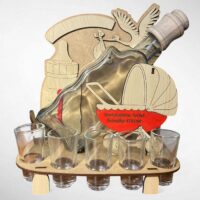 Flasche zur Geburt Babyfeier Kinderwagen Modell