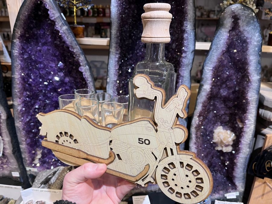 Harley Flasche Geschenk zum Geburtstag