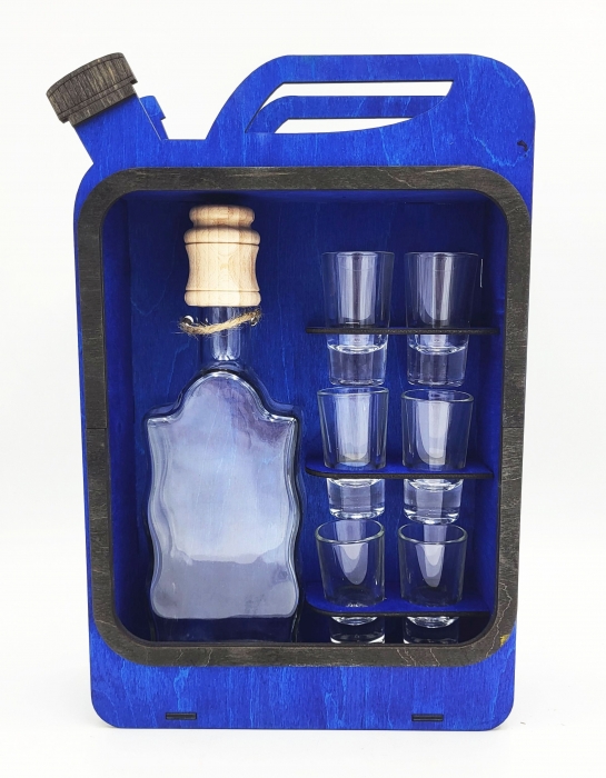 Deko-Flasche in Form eines Kanisters
