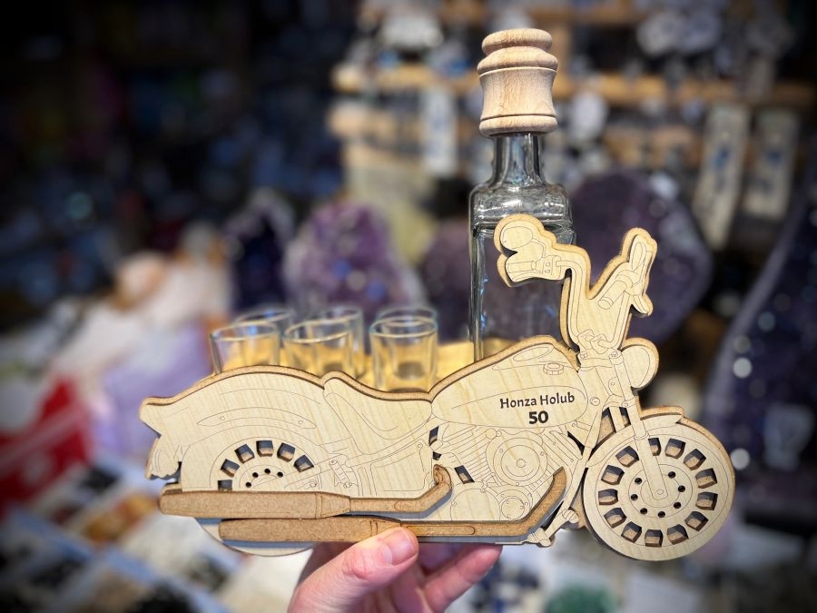 Originelles Geschenk für Motorradfahrer Flasche Chopper Modell