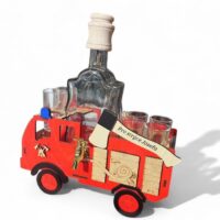 Stilvolles Geschenk für Feuerwehrleute zum Geburtstag Feuerwehrauto Flasche