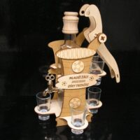 Geschenkflasche 0,5 l PUMPA mit Zapfhahn