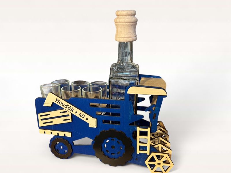 Mähdrescher Geschenk Fahrer Flasche