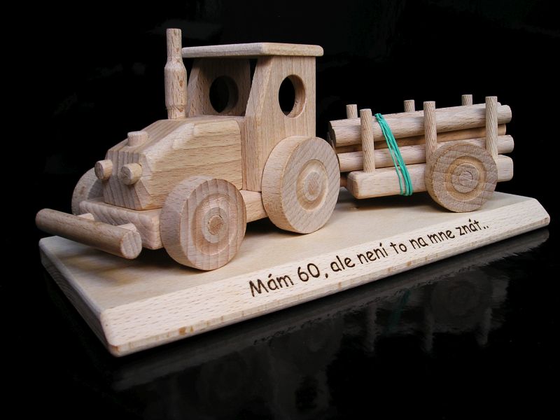 Traktor Holzgeschenke zum Geburtstag Landwirt
