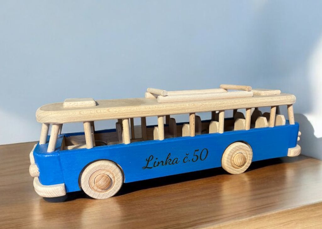 Geschenk für Fahrer eines blauen Busses