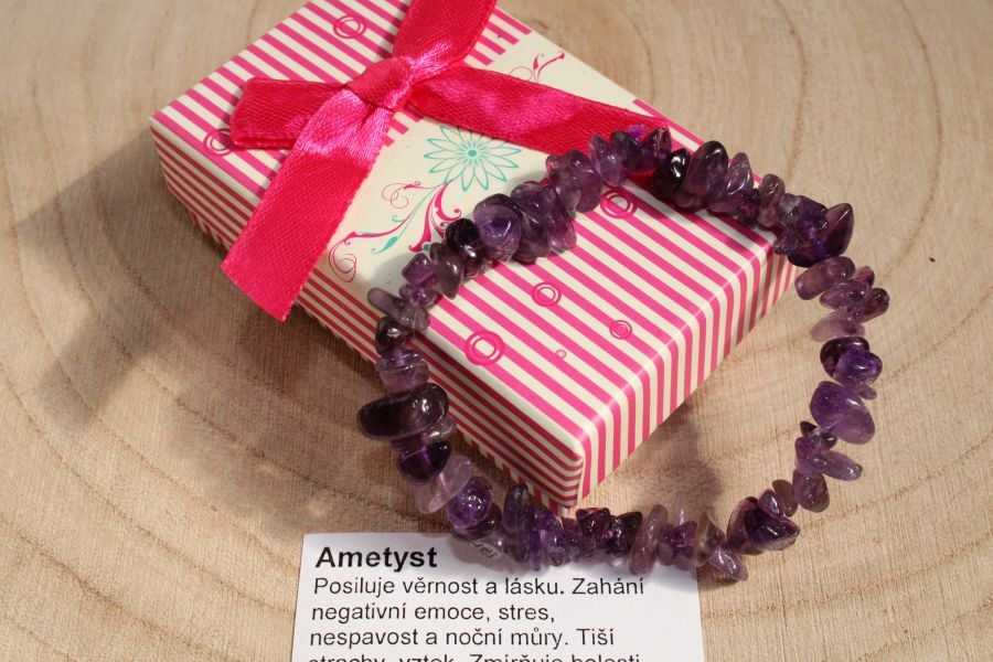 Amethyst Armband aus Naturstein