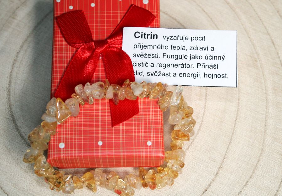 Citřinový náramek minerál