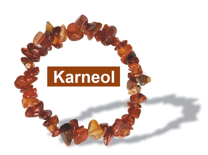 Karneol Armband aus Mineralstein