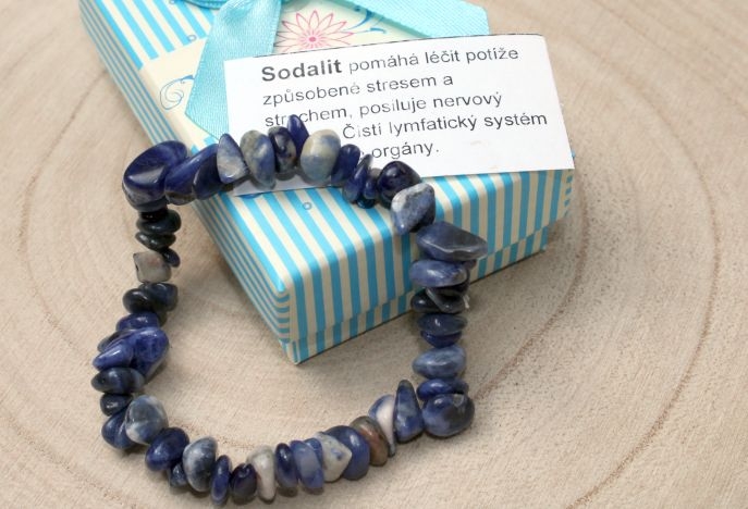 Sodalith Armband aus Naturstein für Damen