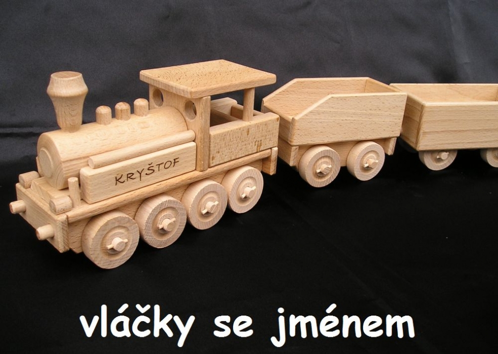 Holzzug für Jungen Lokomotive Spielzeug Eisenbahner