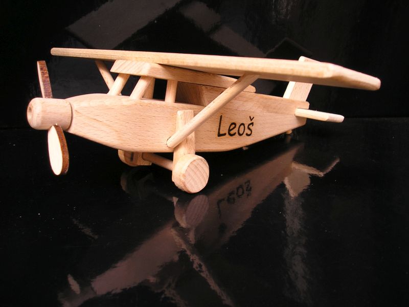 Holz-Geschenkflugzeug Modell auf Holzständer Pilatus für Piloten Spielzeug