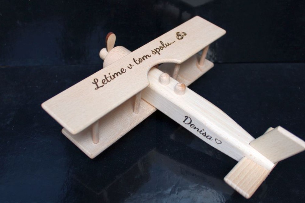 Flugzeug Geschenk Holz