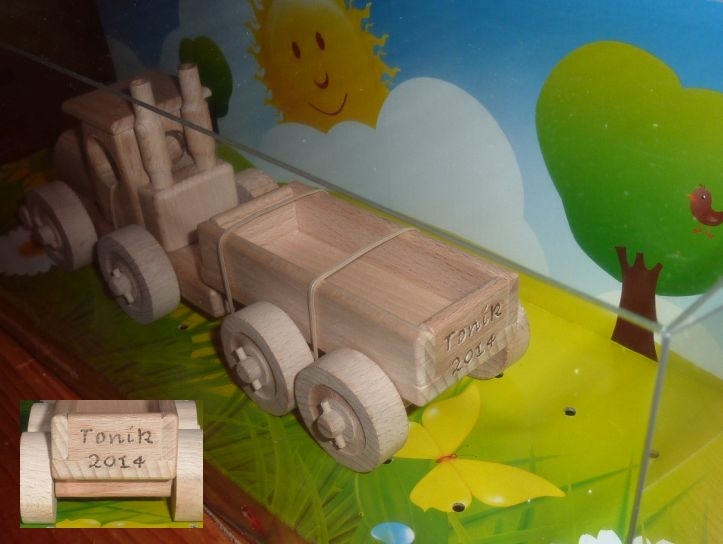 Holz-Kinderlastwagen